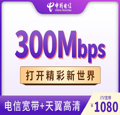 300M宽带+iTV高清电视服务